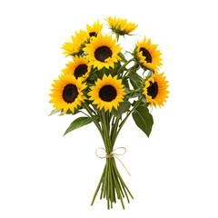 Fototapeta premium sunflower isolated on white