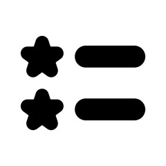 Favorite List Icon Vector Symbol Design Illustration