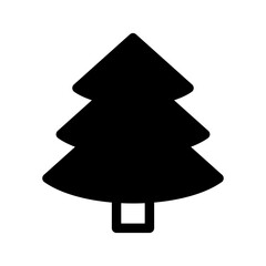 Pine Tree Icon Vector Symbol Design Illustration