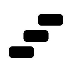 Stairs Icon Vector Symbol Design Illustration