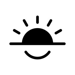 Sunrise Icon Vector Symbol Design Illustration