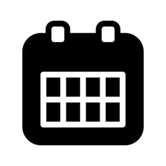 Calendar Icon Vector Symbol Design Illustration
