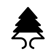 Pine Tree Icon Vector Symbol Design Illustration