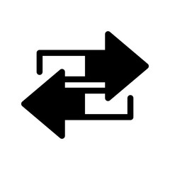 Exchange Icon Vector Symbol Design Illustration