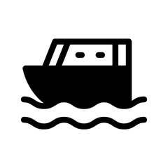 Ship Icon Vector Symbol Design Illustration