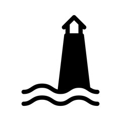 Lighthouse Icon Vector Symbol Design Illustration