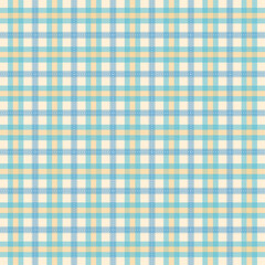 blue green yellow plaid fabric pattern background vector
