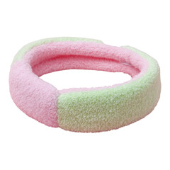Soft Pink and Green Sports Headband for Active Lifestyle