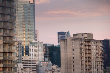 Skyscrapers in city against sky