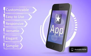 Ad for a new application for smartphone