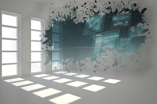Splash showing technology interface