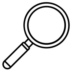 Magnifier Symbol Flat Vector