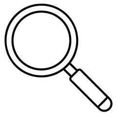 Magnifier Symbol Flat Vector
