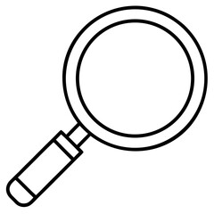 Magnifier Symbol Flat Vector