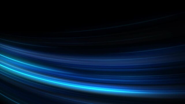 High speed blue line abstract technology background digital fiber hi tech concept. speed light line motion blur on dark background, data transfer simulation.