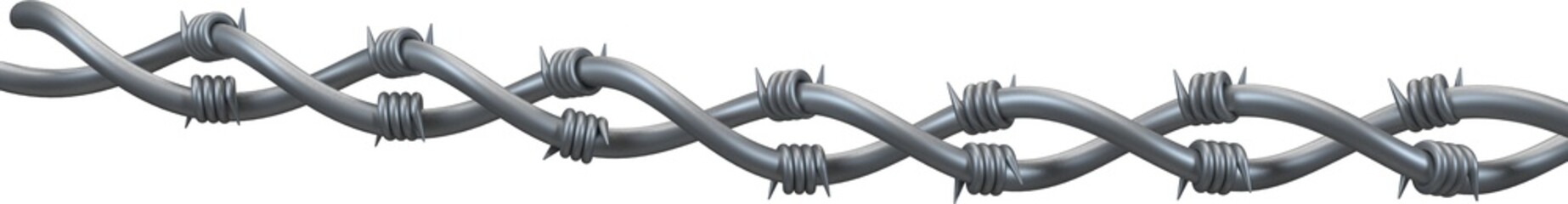 Panoramic shot of fence wire
