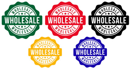 Obraz premium Wholesale Badges retail environment.