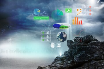Global technology background