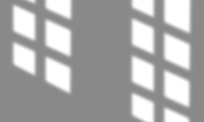 Transparent shadow effect. Shadow and light from window. isolated on transparent background. Blurred shadow overlay for modern interior design decoration, mockup, Summer spring design elements, PNG