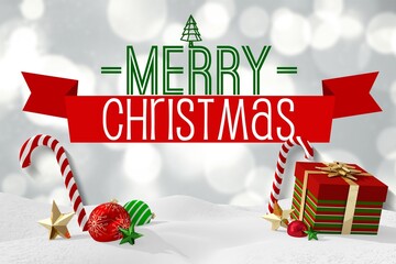 Christmas message with graphics