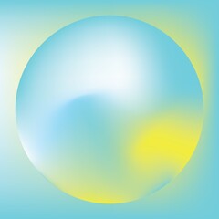 Composition of colourful circle on colourful background