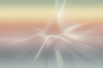 Displaying gradient going from pale green to peach to gray emitting white streaks and wave patterns