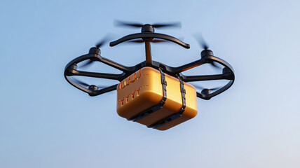 Cargo drone modular design delivery flying technology sky innovation futuristic transport