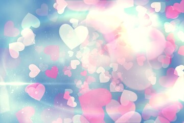 Digitally generated Valentines heart design