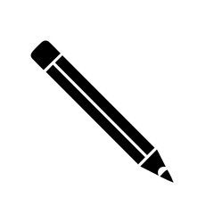 Description:
A clean flat icon of a classic yellow pencil with a pink eraser, representing creativity, writing, note-taking, and student activity. 
