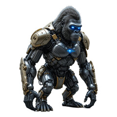 a futuristic biomechanical gorilla