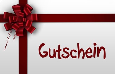 Gift card with festive bow