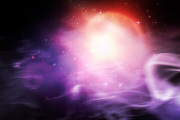 Digitally composite image of colorful lights