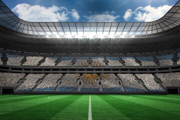 Stadium full of argentina football fans