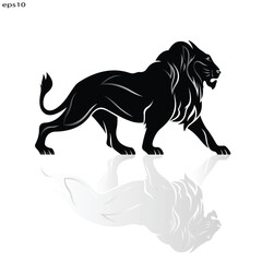 vector illustration of a lion