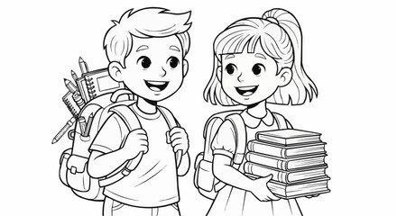 Fototapeta premium Back to School