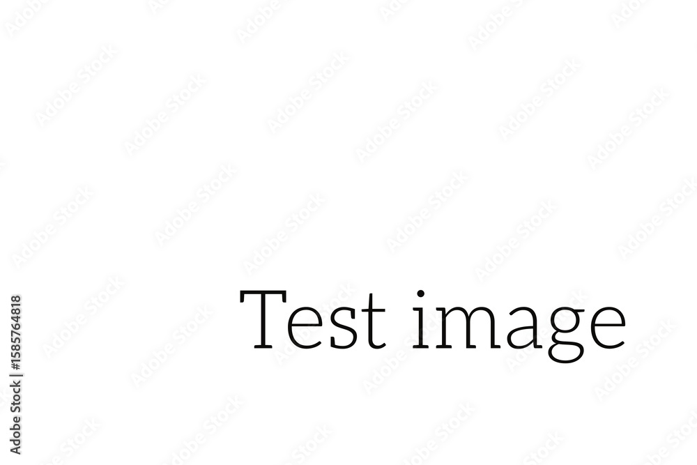 Aufkleber digital image of test image text