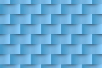 Seamless grid of horizontal blue gradient panels is forming in flat design illustration