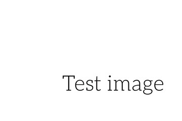 Digital image of test image text