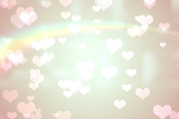 Heart pattern on abstract design