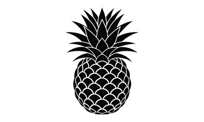 Obraz premium Pineapple t shirt design silhouette and vector Pineapple Doodle for Youthful and Fun T-Shirt Styles