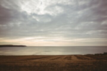 Obraz premium Scenic view of shore at beach
