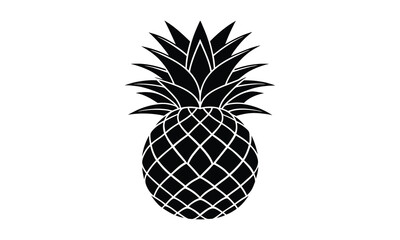 Obraz premium Pineapple t shirt design silhouette and vector Minimal Pineapple Illustration for Fashion-Forward Designs