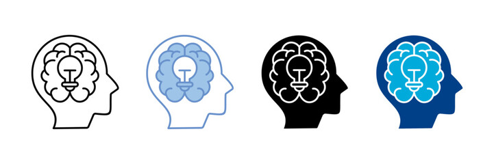 Knowledge Hub Icon Set Multiple Style Collection