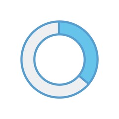 Digitally generated image of donut chart