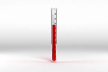Test tube with chemical solution