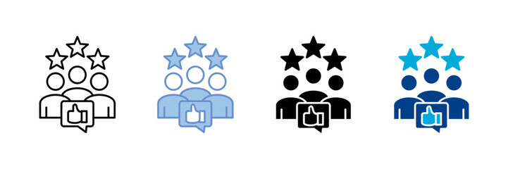 Customer Experience  Icon Set Multiple Style Collection
