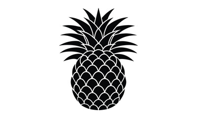 Pineapple t shirt design silhouette and vector Juicy Pineapple Design Ideal for Modern Merch