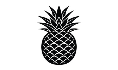 Obraz premium Pineapple t shirt design silhouette and vector Tropical Pineapple Vector for Trendy T-Shirt Designs