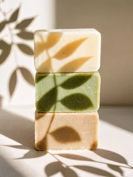 Leafy Shadow Falling Over Minimal Soap Tower