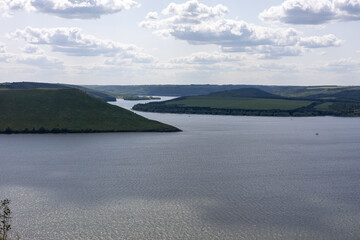 Landscape by the water on a summer day